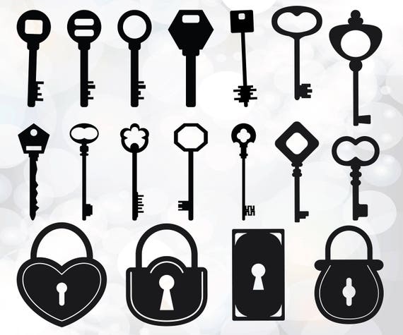 Download Antique Key SVG file collection Key Lock Svg dxf eps files