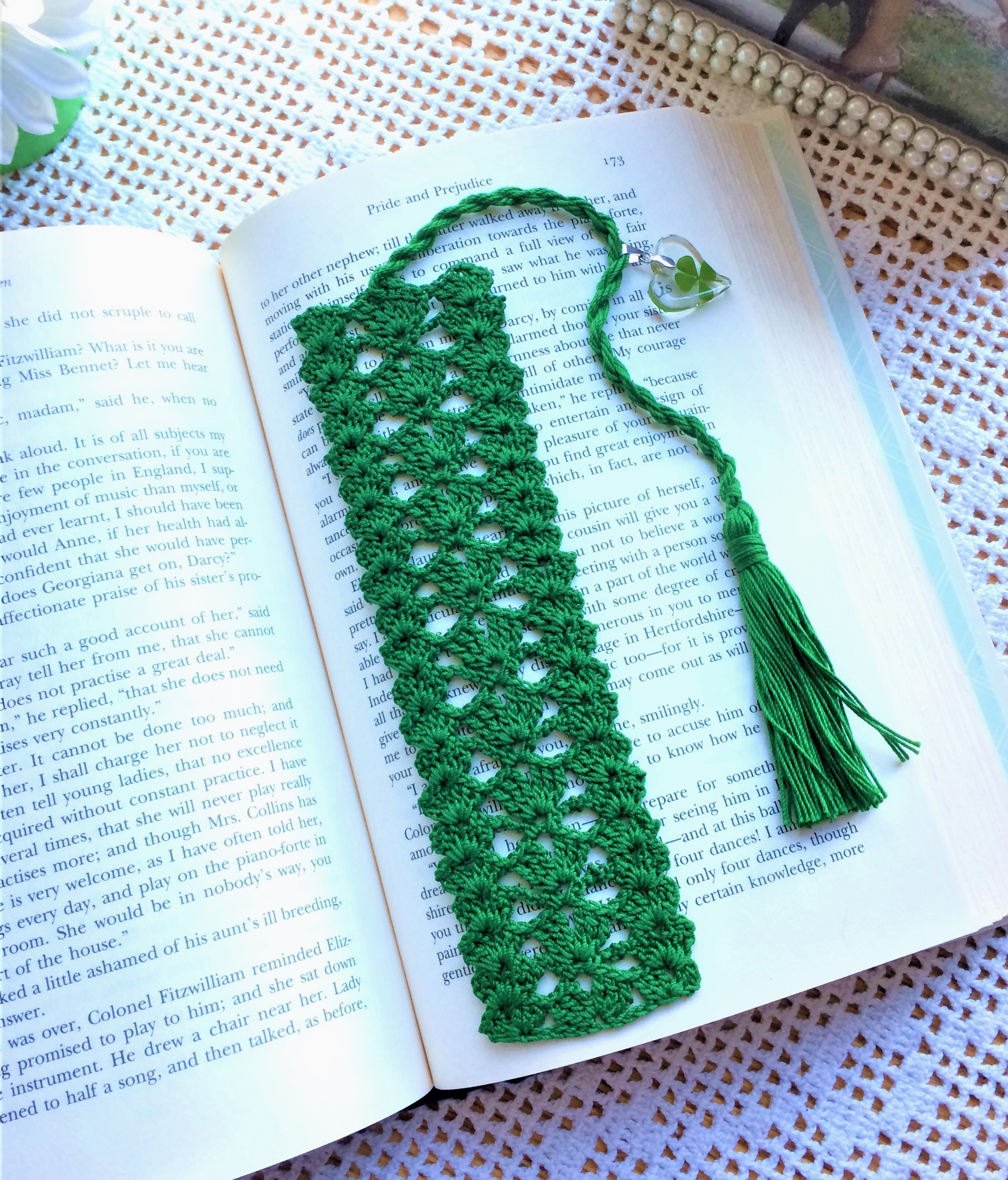 Crochet Bookmark Books Accessories Book Lover Accessories