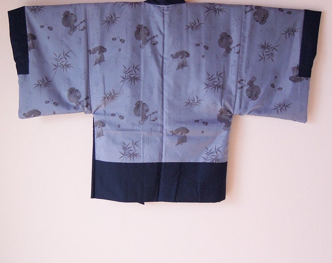 Vintage Japanese Men's Kimono Full Set / set of 4
