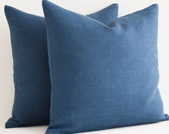 Wholesale! 16x16 Navy Blue Pillow Covers - Decorative Throw Pillow Covers - Navy Blue Cushion Cover - Blue Pillows - Solid Navy Pillow Cover