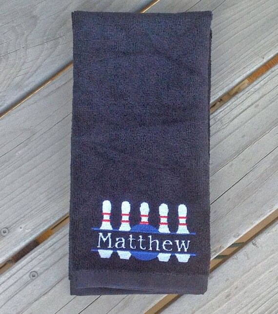 Personalized bowling towel bowling team towels bowling