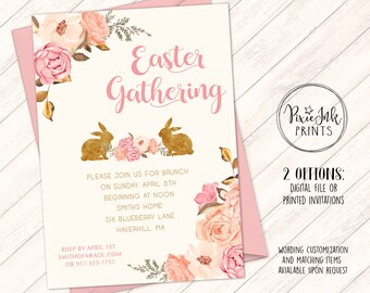 Easter dinner invite | Etsy