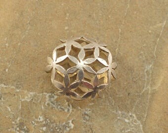 Sacred Geometry Flower Of Life Pendant Sterling Silver 3.7g