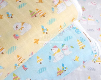 Cosmo double gauze - Polar bear fabric - 50cm