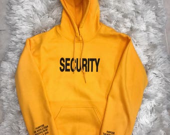 Purpose Tour Security Hoodie Merch Justin Bieber