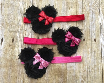 Minnie Mouse headband, Minnie hesdbsnd, Disney headband