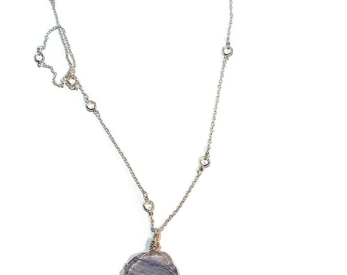 Small Beach glass jewelry for women - Dainty Gift - Wire Wrap Beach Scene Beach Glass -Lake Michigan - Beach
