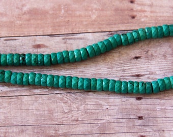 Faceted Heshi Turquoise Beads - STONE 037