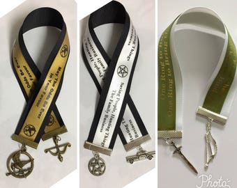 Quote Bookmarks - Supernatural, Hunger Games, Lord of the Rings