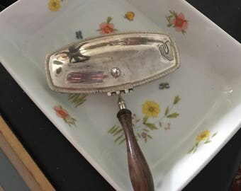 Vintage Silent Butler Crumb Catcher - possibly silver plated - A Piece of History.