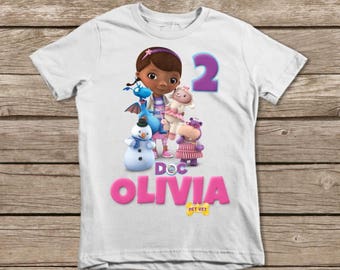 Digital Doc McStuffins Birthday Iron On, Doc McStuffins Birthday Shirt Design, Doc McStuffins Iron On Transfer DIY , Digital File Only