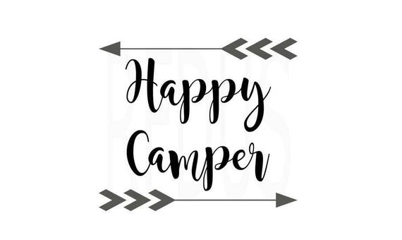 Download Happy Camper SVG Vector Design Cricut Cutting File Hiking