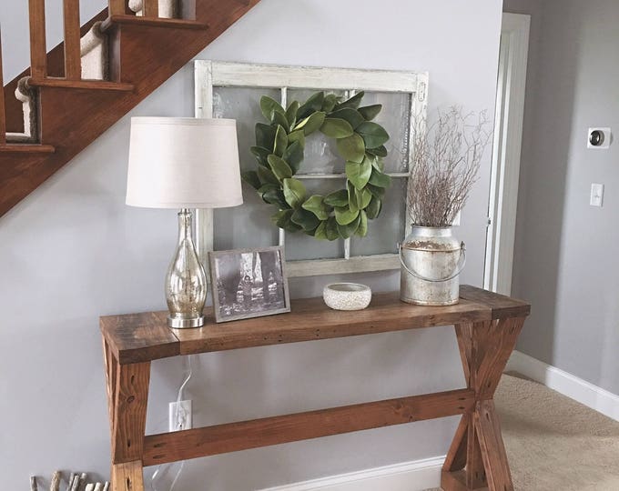 Rustic Entryway Table - Farmhouse Table