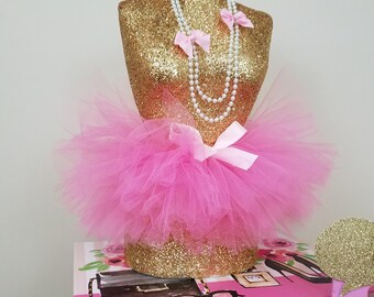 Large Dress Form Centerpiece~Mannequin Centerpiece~Glitter Mannequin
