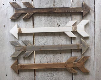 Wooden arrows / nursery decor / gallery wall decor / home decor / wall decor / handmade