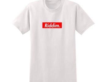 Riddem unisex Crew neck Tee | dub step | bassnectar benga skream 50 carrot men's tshirt | gentleman club t-shirt | XS-XXL Sizes Shirt 008