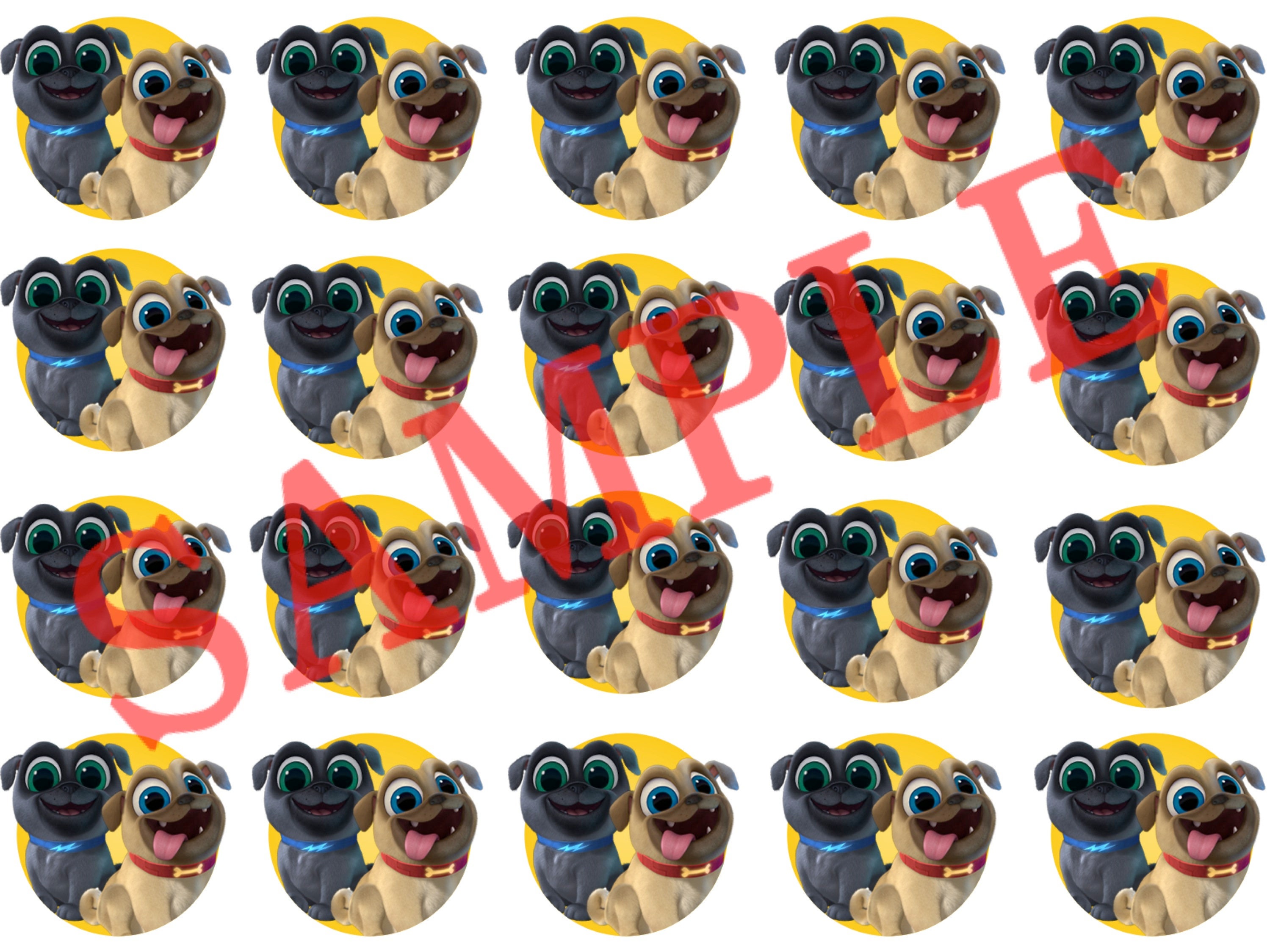 Puppy dog pals Stickers 20pcs.