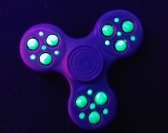 Galaxy Glow in the Dark Fidget Spinner, unique fidget spinner