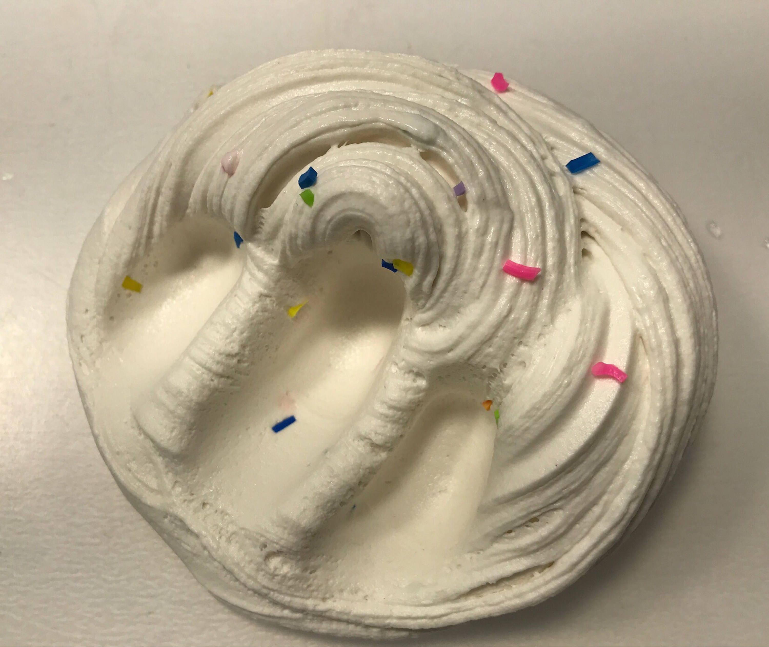 Cake batter ice cream slime soft clay slime 8 oz 5.5 oz