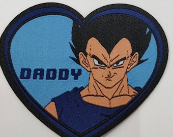 Dragon Ball Z Vegeta "Daddy" iron on patch