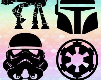 20 Star Wars Images Light Saber Storm Trooper Darth Monogram Images Svg Cut Files Silhouette Studio Cricut Svg Dxf Png digital art