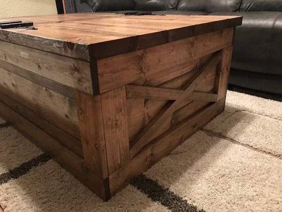 Farmhouse Storage Coffee Table Free Shipping