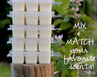 Soy Wax Melts - Set of 5 Packs - All Natural Melts - Mix and Match - Scented Wax Melts - Wax Melts - Melts - 100% Soy Melts - Soy Wax