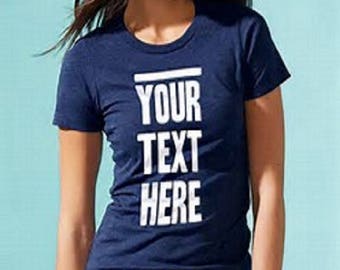 Custom T-Shirt With Text Only