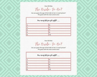Guess the brides age | Etsy