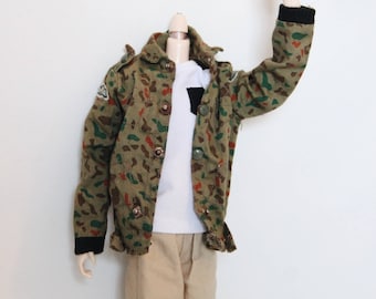 Taeyang Doll 1/6, Pullip clothing vintage camouflage jacket