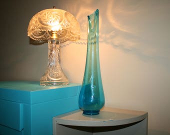 1960's MID Century Viking Glass, Swung Vase