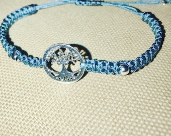 Tree of life macrame bracelet