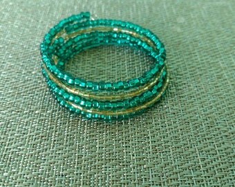 Beaded wrap bracelet