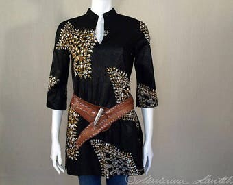 FA, tunic, long blouse - inspired by Africa