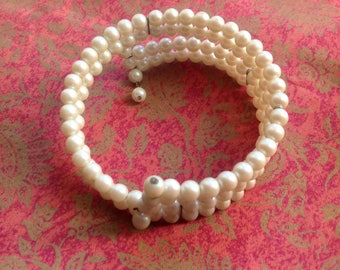 Bracelet or necklace vintage open semi rigid