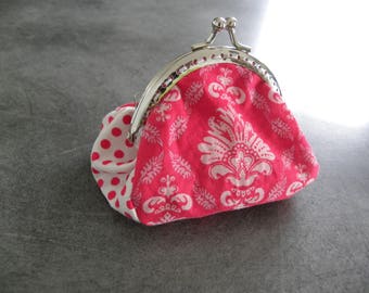 vintage pink and white purse