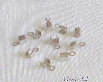 Tips for cord 2.5 to 3 mm - stainless steel