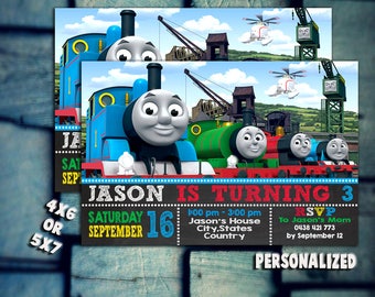 Thomas Train Invitation,Thomas Train Birthday,Thomas Train Party,Thomas Train Card,Thomas Train Printable,Thomas Train Invitations,Thomas