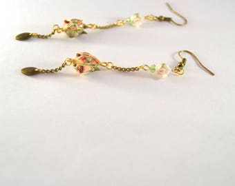 Origami Lotus Arihito 在仁 button earrings