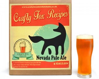 Crafty Fox 5 Gallon Beer Making Recipe Kit- Nevada Pale Ale