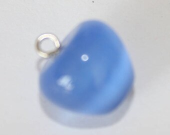 Pinecone pendant, sky blue, 14 * 13.5 mm