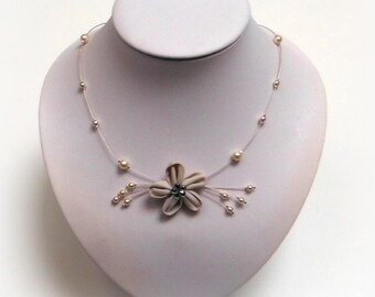 FLEURETTE bridal necklace ivory Co353