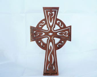 Cut wooden Celtic Cross