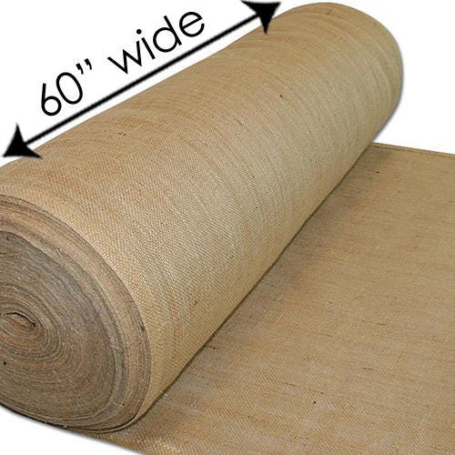 60Inch Wide Natural Burlap Premium Vintage Jute Burlap Fabric
