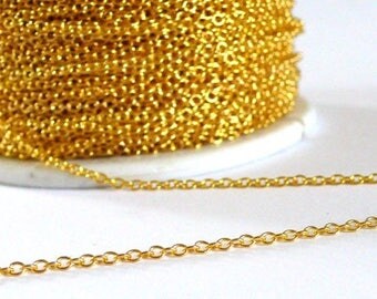 Bobine Chaine fine maille forçat 92 mètres - couleur