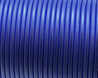 1 meter cord Buna Rubber 1st quality - (4mm round) - dark blue - RUBRD416BLEF602