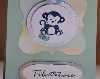 Baby boy congratulations card