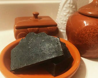 Peppermint charcoal clay soap