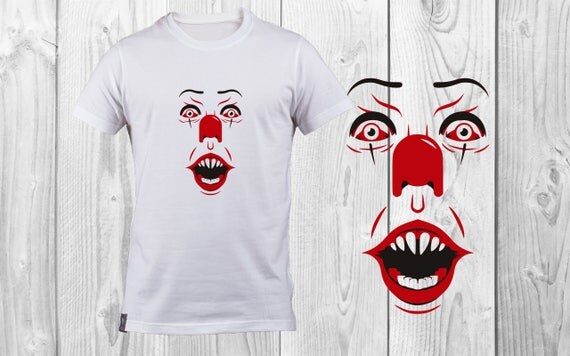 Download Pennywise SVG pennywise DXF cutting file Printable T-shirt