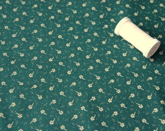 Beige floral patchwork fabric